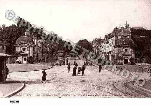 Ville de TOURS, carte postale ancienne