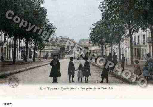 Ville de TOURS, carte postale ancienne