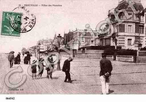 Ville de TROUVILLESURMER, carte postale ancienne