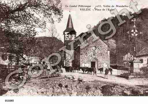 Ville de VELZIC, carte postale ancienne