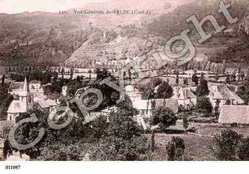 Ville de VELZIC, carte postale ancienne