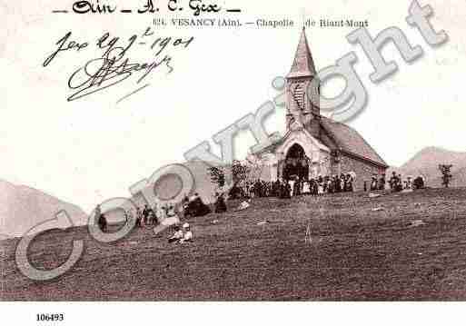 Ville de VESANCY, carte postale ancienne