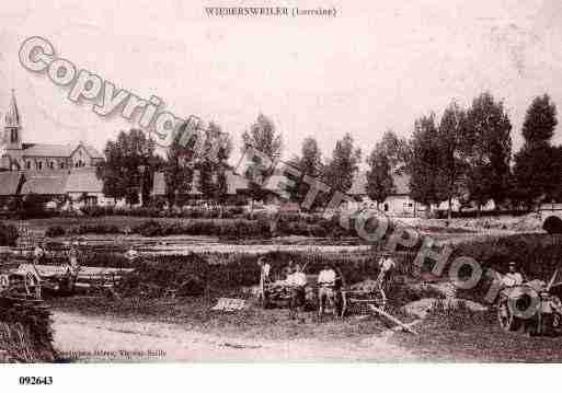 Ville de VIBERSVILLER, carte postale ancienne