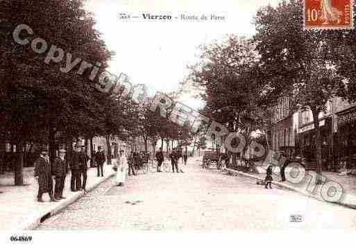 Ville de VIERZON, carte postale ancienne