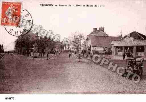 Ville de VIERZON, carte postale ancienne