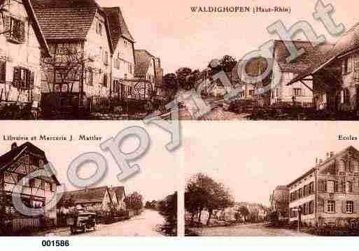 Ville de WALDIGHOFFEN, carte postale ancienne