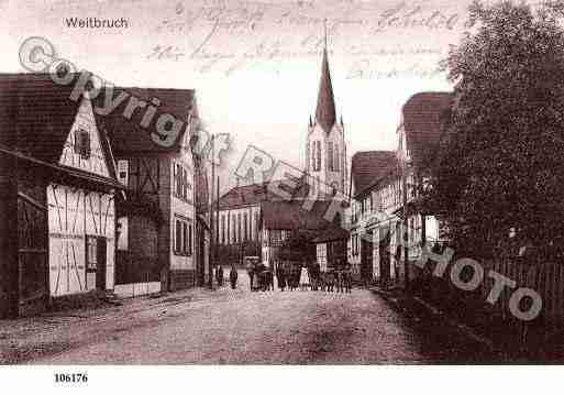 Ville de WEITBRUCH, carte postale ancienne