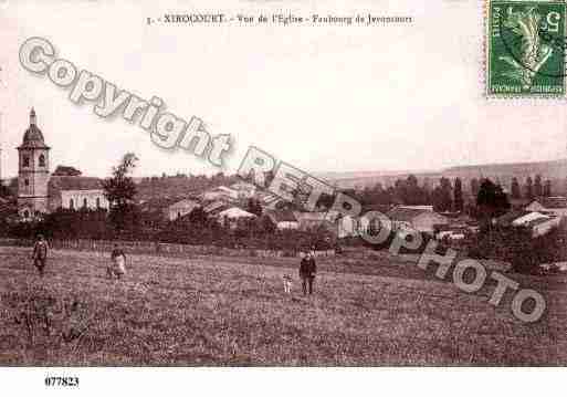 Ville de XIROCOURT, carte postale ancienne