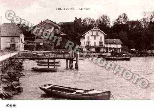 Ville de YVOIRE, carte postale ancienne