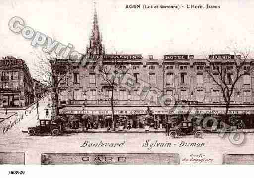 Ville de AGEN, carte postale ancienne
