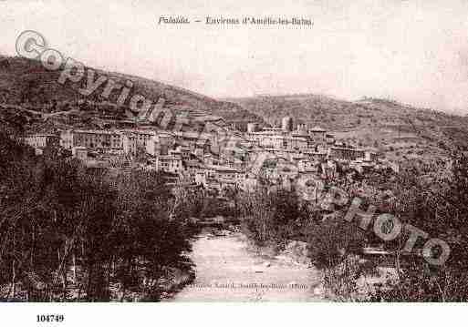 Ville de AMELIELESBAINSPALALDA, carte postale ancienne