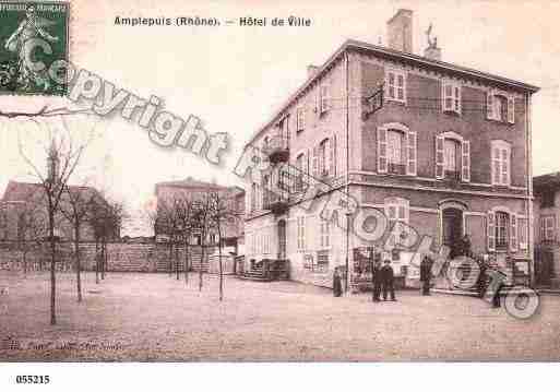 Ville de AMPLEPUIS, carte postale ancienne