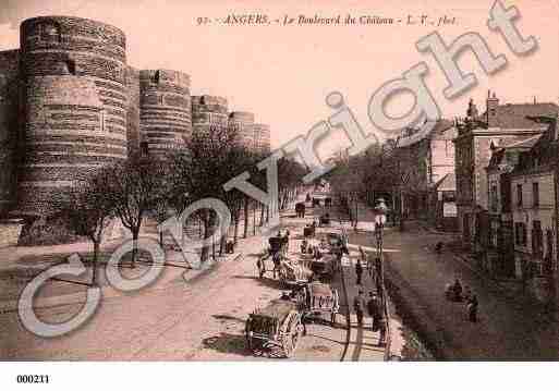 Ville de ANGERS, carte postale ancienne