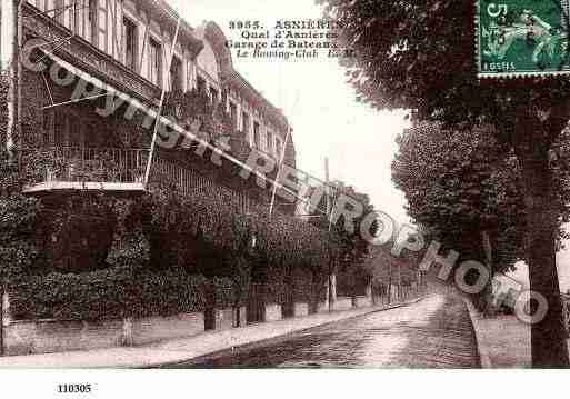 Ville de ASNIERESSURSEINE, carte postale ancienne