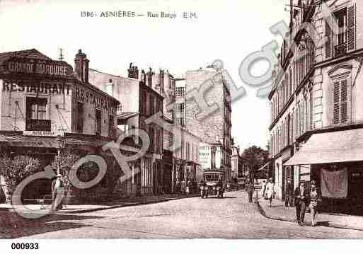 Ville de ASNIERESSURSEINE, carte postale ancienne