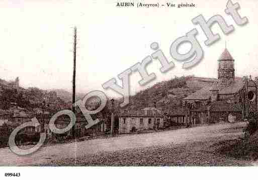 Ville de AUBIN, carte postale ancienne