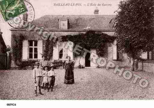 Ville de BAILLEAULEPIN, carte postale ancienne