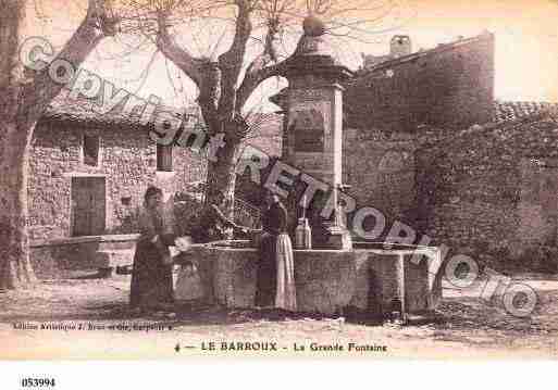 Ville de BARROUX(LE), carte postale ancienne