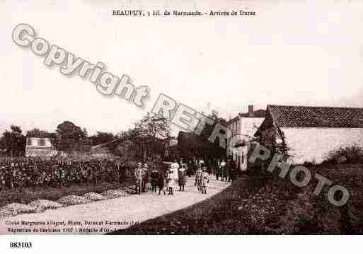 Ville de BEAUPUY, carte postale ancienne