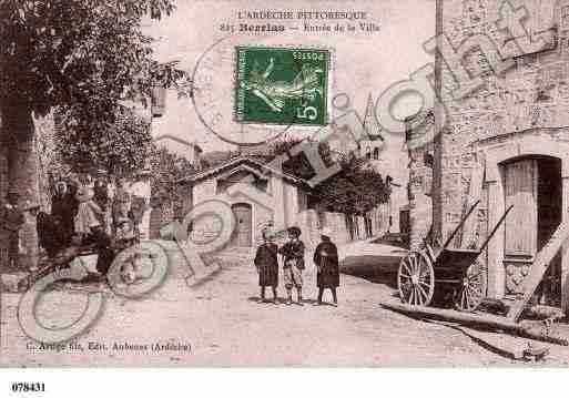 Ville de BERRIASETCASTELJAU, carte postale ancienne