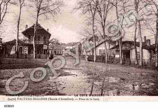 Ville de BIGANOS, carte postale ancienne