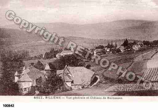 Ville de BILLIEME, carte postale ancienne