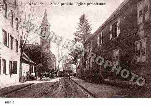 Ville de BISCHWILLER, carte postale ancienne