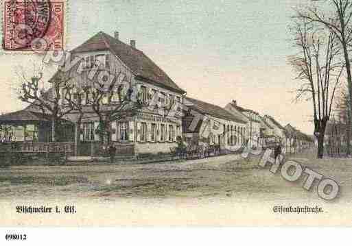 Ville de BISCHWILLER, carte postale ancienne