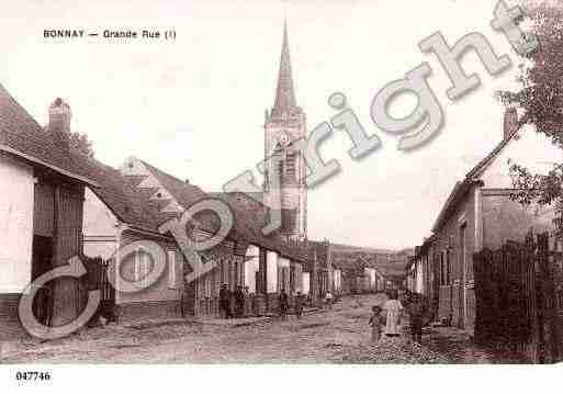 Ville de BONNAY, carte postale ancienne