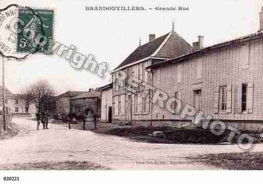 Ville de BRANDONVILLERS, carte postale ancienne