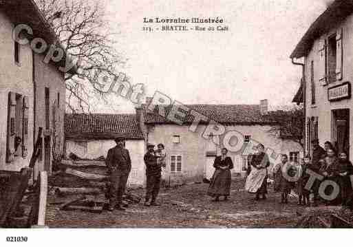 Ville de BRATTE, carte postale ancienne