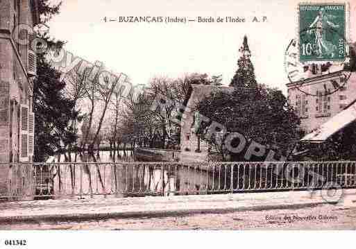 Ville de BUZANCAIS, carte postale ancienne