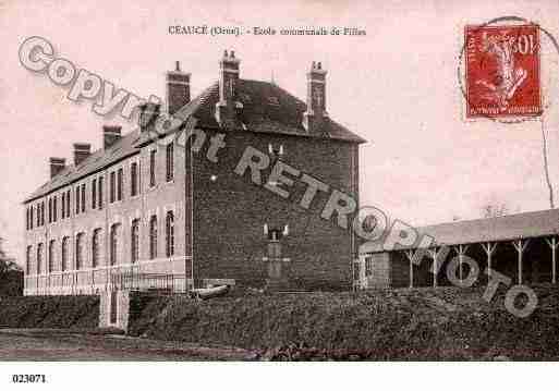 Ville de CEAUCE, carte postale ancienne