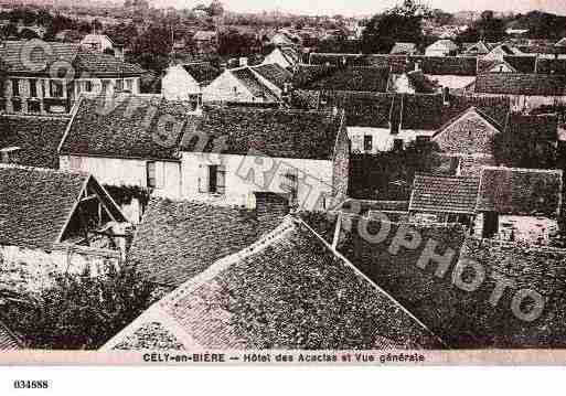 Ville de CELY, carte postale ancienne