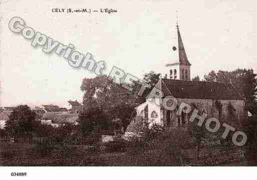 Ville de CELY, carte postale ancienne