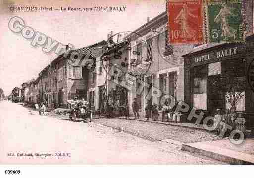 Ville de CHAMPIER, carte postale ancienne