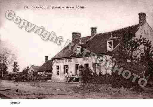 Ville de CHAMPOULET, carte postale ancienne