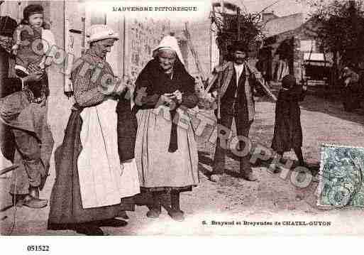 Ville de CHATELGUYON, carte postale ancienne