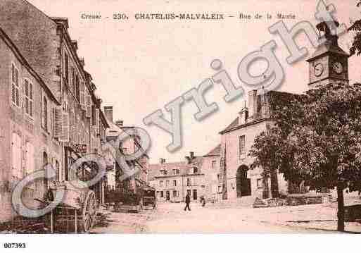 Ville de CHATELUSMALVALEIX, carte postale ancienne