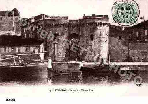 Ville de COGNAC, carte postale ancienne