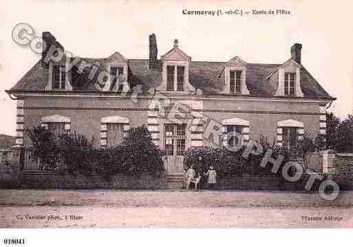 Ville de CORMERAY, carte postale ancienne