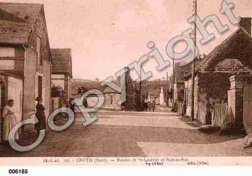 Ville de CROTH, carte postale ancienne