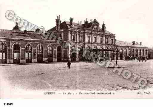 Ville de EVREUX, carte postale ancienne