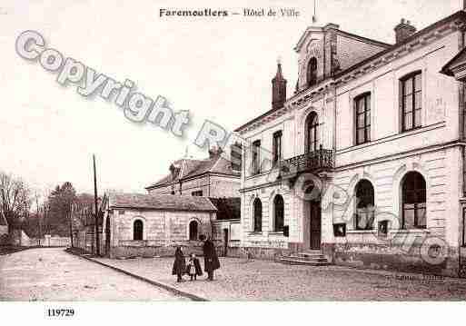 Ville de FAREMOUTIERS, carte postale ancienne