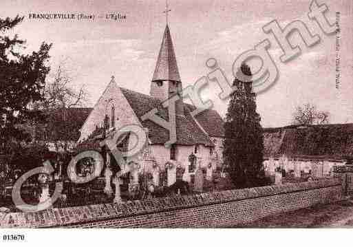 Ville de FRANQUEVILLE, carte postale ancienne