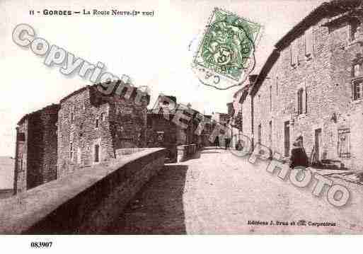 Ville de GORDES, carte postale ancienne