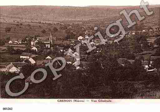 Ville de GRENOIS, carte postale ancienne