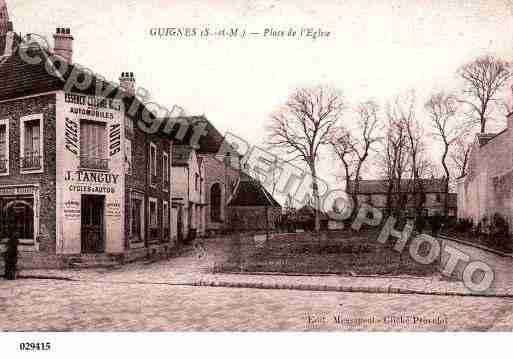 Ville de GUIGNES, carte postale ancienne