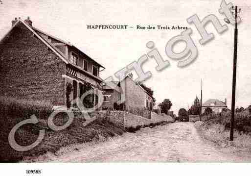 Ville de HAPPENCOURT, carte postale ancienne
