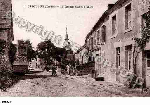 Ville de ISSOUDUNLETRIEIX, carte postale ancienne